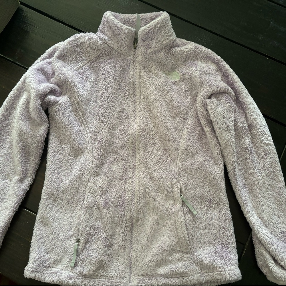 The North Face girls zip up fleece jacket